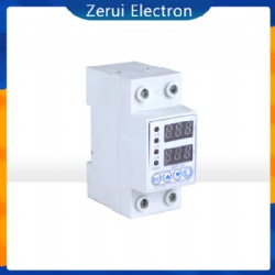 Din rail over under voltage protector digital electric voltage protector